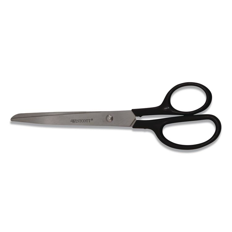 ACME UNITED CORPORATION Straight Contract Scissors, 8" Long, 3" Cut Length, Straight Black Handle, 144/Carton (ACM10572CT)