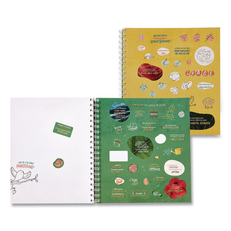 LIFELINES Guided Journal: Practice Makes Purpose by Melissa Bernstein and Shiri Mund, PhD, Green Tree Cover, (90) Sheets (LLN171101)