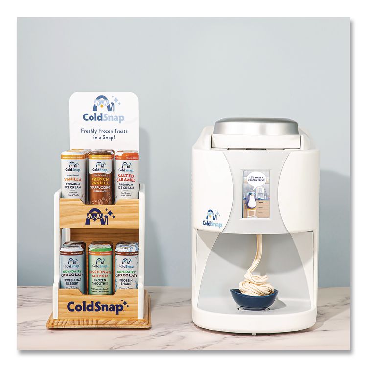 COLDSNAP Display Rack, Holds 36 Pods, 9 x 17.25 x 11.25, White/Brown (CDS101993)