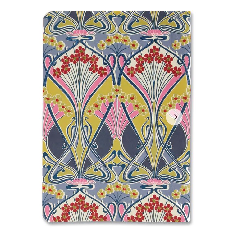 CHRONICLE BOOKS Liberty London Embroidered Cover Journal, Ianthe Bloom Artwork, Medium/College Rule, Multicolor Cover, (50) 10 x 7 Sheets (CHB978073537686)
