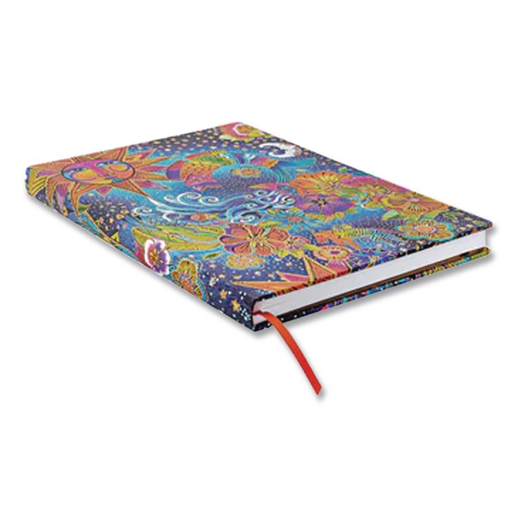 CHRONICLE BOOKS Paperblanks Hardcover Journal, Laurel Burch Celestial Magic Artwork, Medium/College Rule, Multicolor Cover, (72) 9 x 7 Sheets (CHB978143979691)