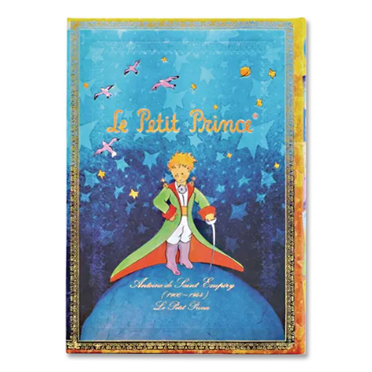 CHRONICLE BOOKS Paperblanks Hardcover Journal, Saint-Exupery Little Prince Artwork, Medium/College Rule, Multicolor Cover, (72) 10 x 7 Sheets (CHB978143979879)