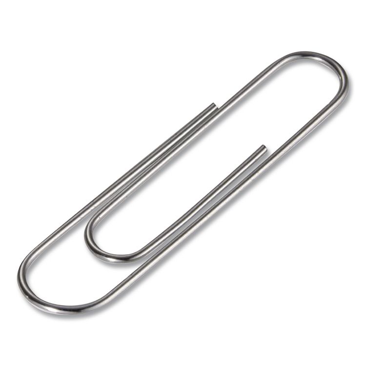 OFFICEMATE INTERNATIONAL CORP. Giant Paper Clips, Jumbo, Smooth, Silver, 100/Box (OIC633858)