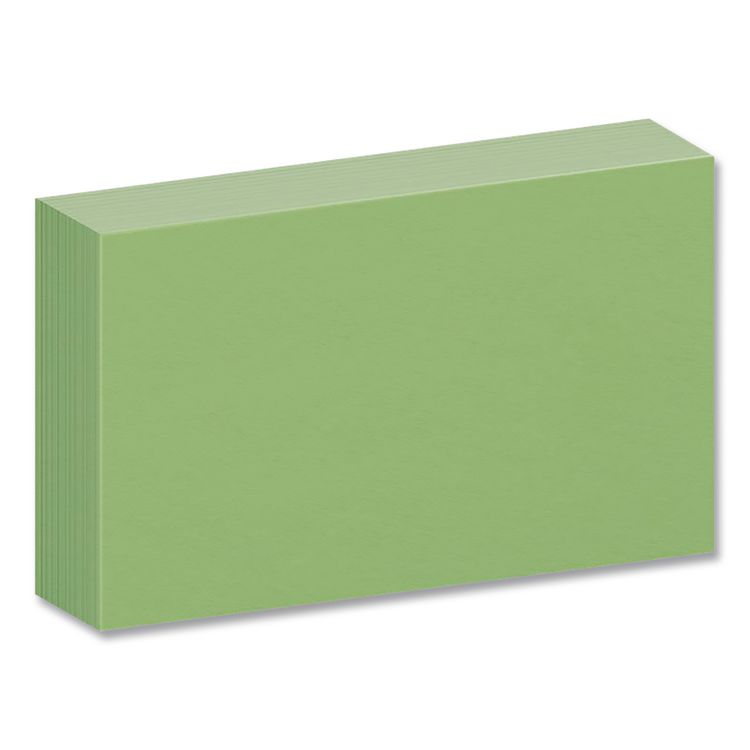 TOPS BUSINESS FORMS Index Cards, 3 x 5, Green, 100/Pack (OXF7320GRE)