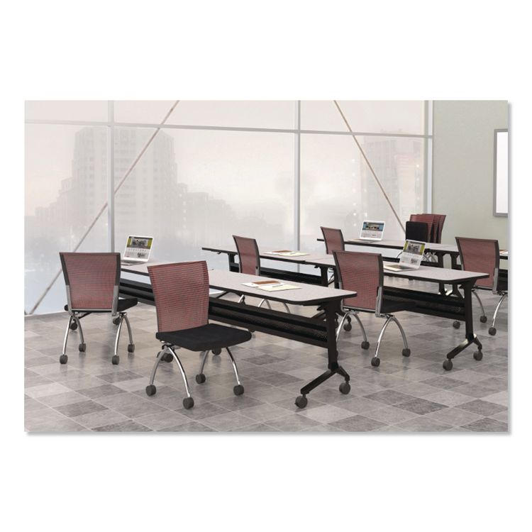 SAFCO PRODUCTS Flip-N-Go Training Tabletop, Rectangular, 60w x 24d, Folkstone (MLN2460TFLK4)