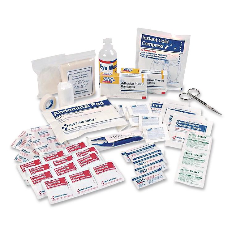 FIRST AID ONLY, . Office First Aid Kit Refill with Medication for 25 People, 106 Pieces (FAO223REFILL)