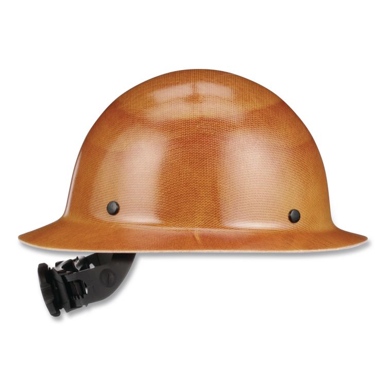 SAFETY WORKS Skullgard Protective Hard Hats, Full-Brim Hat, Fas-Trac III Ratchet Suspension, Natural Tan (MSA475407)