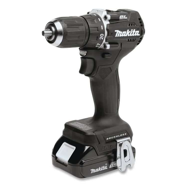 MAKITA USA 18V LXT Sub-Compact Brushless Lithium-Ion 1/2" Cordless Driver Drill Kit (MKTXFD15SY1BR)