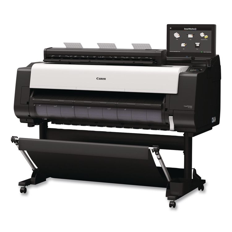 CANON COMPUTER SYSTEMS CCSI imagePROGRAF TX-4200 MFP Z36 36" Wireless Wide Format Inkjet Printer with Basket (CNM6855C013)