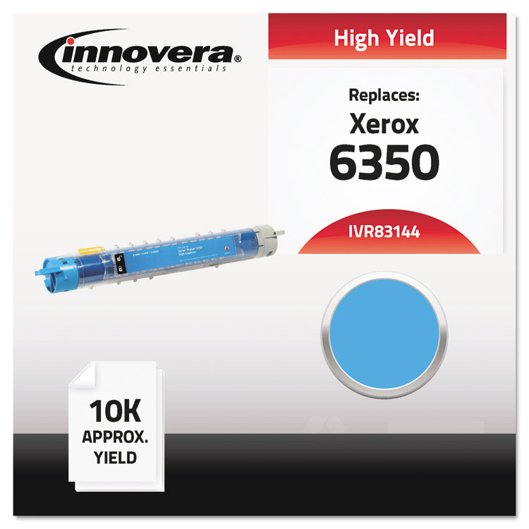 INNOVERA Remanufactured Cyan High-Yield Toner, Replacement for 106R01144, 10,000 Page-Yield (IVR83144)