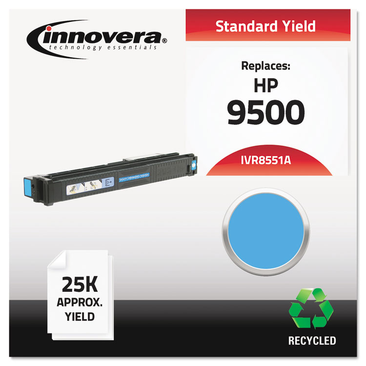 INNOVERA Remanufactured Cyan Toner, Replacement for 822A (C8551A), 25,000 Page-Yield (IVR8551A)