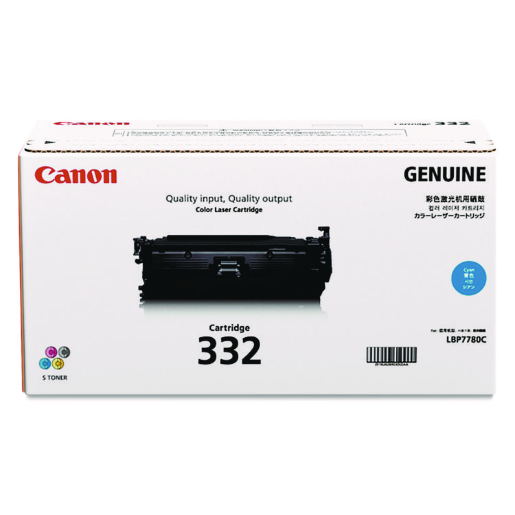CANON USA, . 6262B012 (332) Toner, 6,400 Page-Yield, Cyan (CNM6262B012)