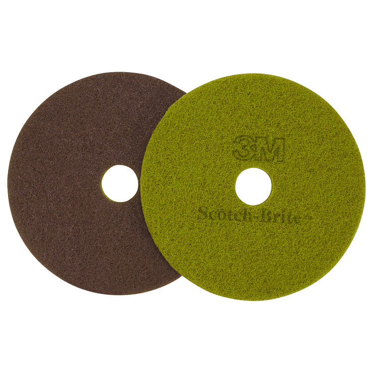 3M/COMMERCIAL TAPE DIV. Diamond Floor Pads, 20" Diameter, Sienna, 5/Carton (MMM10027)