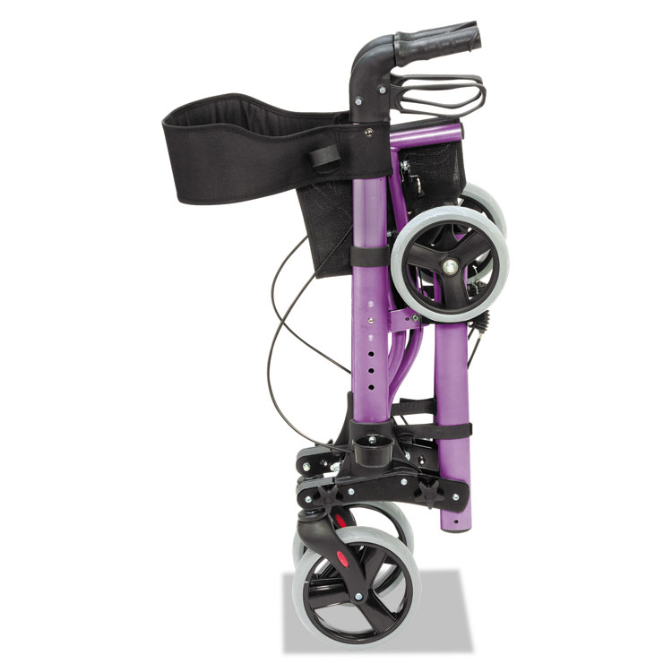 BRIGGS HEALTHCARE Gateway Aluminum Rollator, Adjusts 31" to 36", 300 lb Capacity, Purple (BGH50150121110)