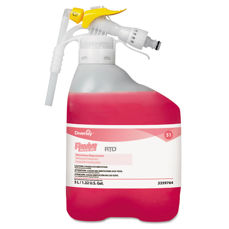 DIVERSEY Revive Plus Super Concentrate Floor Maintainer/Rejuvenator, Citrus Scent, 5.3 qt (DVS93359764)