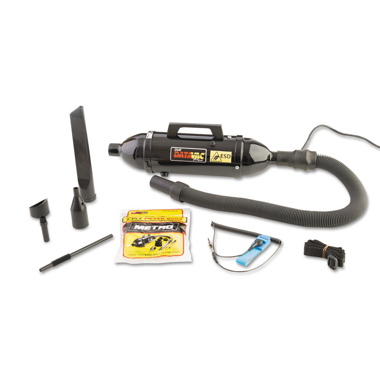 METROVAC DataVac Tech Series ESD Safe/Anti-Static Vacuum/Blower, 0.33 qt Tank Capacity, Black (MEVMDV1ESD)