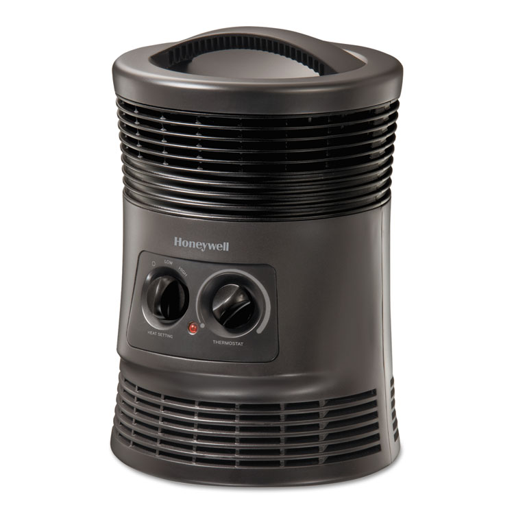 HONEYWELL ENVIRONMENTAL 360 Surround Fan Forced Heater, 1,500 W, 9 x 9 x 12, Gray (HWLHHF360VV2)