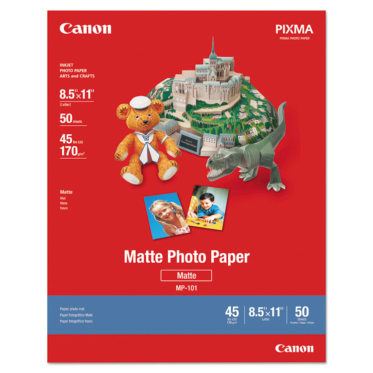 CANON USA, . Photo Paper Plus, 8.5 mil, 8.5 x 11, Matte White, 50/Pack (CNM7981A004)