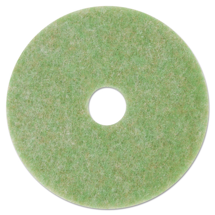 3M/COMMERCIAL TAPE DIV. Low-Speed TopLine Autoscrubber Floor Pads 5000, 16" Diameter, Green/Orange, 5/Carton (MMM18048)