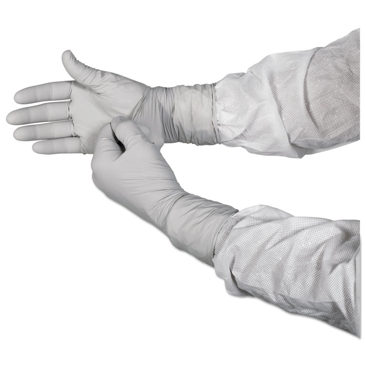KIMBERLY CLARK G3 Sterile STERLING Nitrile Gloves, Packaged Sterile, ESD Safe, Size 6, 4 mil Thick, 12" Long, Gray, 100/Bag, 10 Bags/Carton (ANS11821)