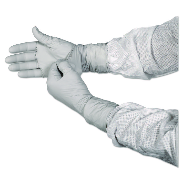 KIMBERLY CLARK G3 Sterile STERLING Nitrile Gloves, Packaged Sterile, ESD Safe, Size 10, 4 mil Thick, 12" Long, Gray, 100/Bag, 10 Bags/Carton (ANS11828)