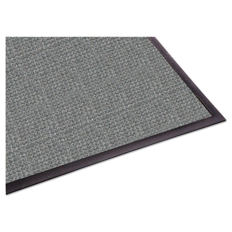 MILLENNIUM MAT COMPANY WaterGuard Indoor/Outdoor Scraper Mat, Rectangular, Gray Ridged Needle-Punch Surface, 36" x 10 ft (MLLWG031010)