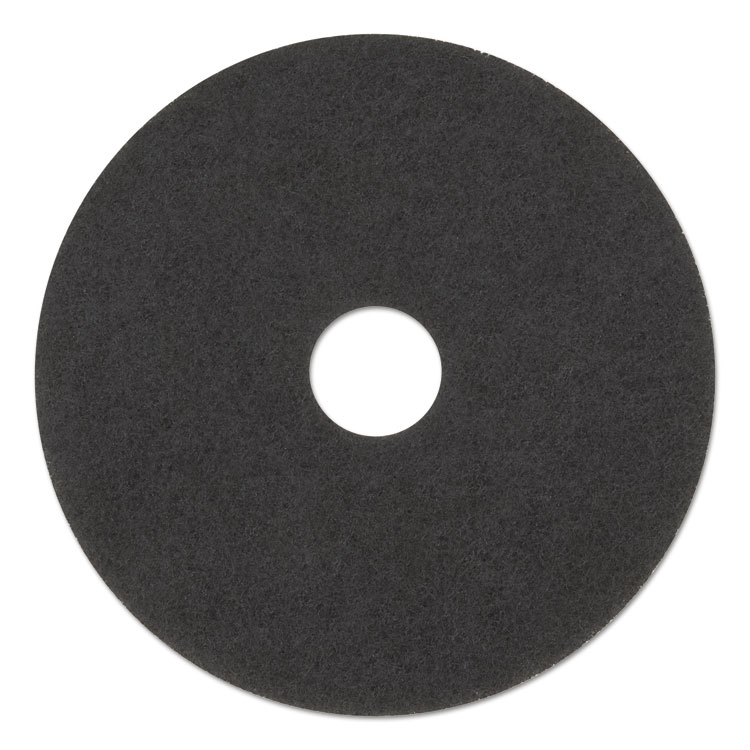 3M/COMMERCIAL TAPE DIV. Low-Speed Stripper Floor Pad 7200, 17" Diameter, Black, 5/Carton (MMM08379)
