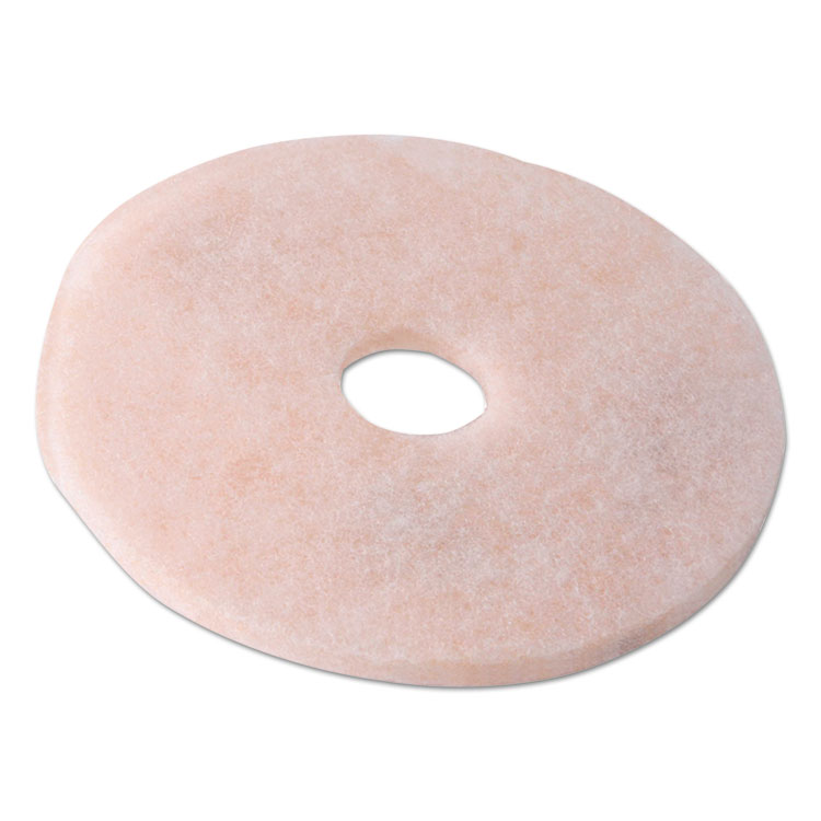 3M/COMMERCIAL TAPE DIV. Ultra High-Speed TopLine Floor Burnishing Pads 3200, 17" Diameter, White/Amber, 5/Carton (MMM18063)