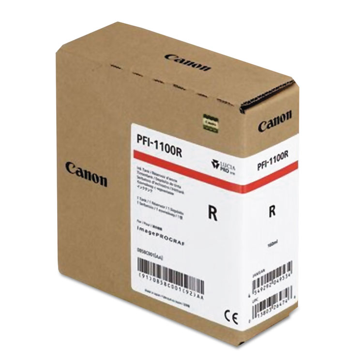 CANON USA, . 0858C001AA (PFI-1100) Ink, Red (CNM0858C001AA)
