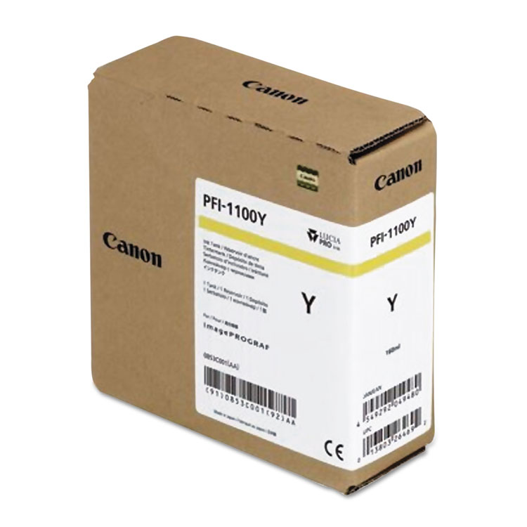 CANON USA, . 0853C001AA (PFI-1100) Ink, Yellow (CNM0853C001AA)