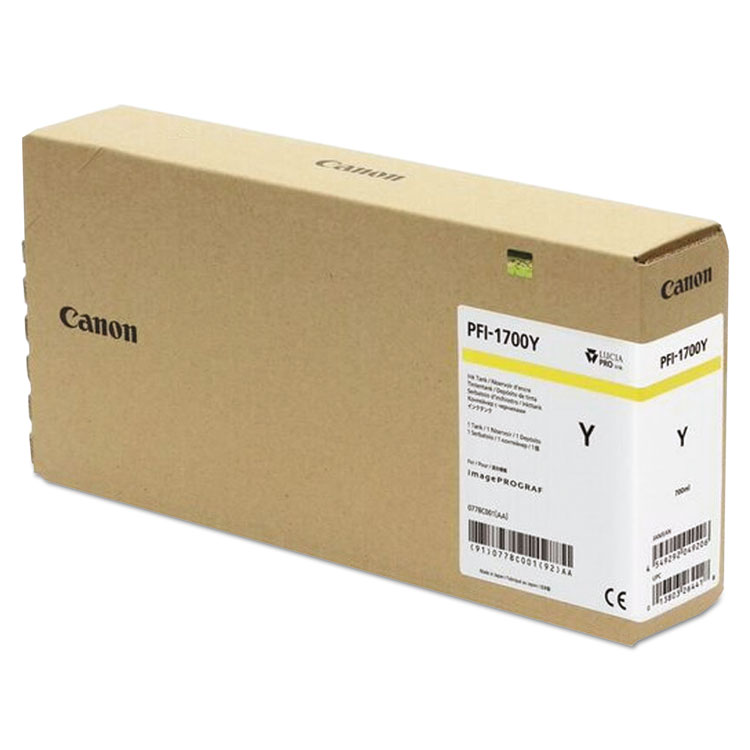 CANON USA, . 0778C001AA (PFI-1700) Lucia Ink, Yellow (CNM0778C001AA)