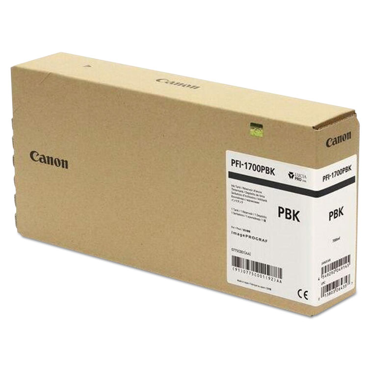 CANON USA, . 0775C001AA (PFI-1700) Lucia Ink, Photo Black (CNM0775C001AA)