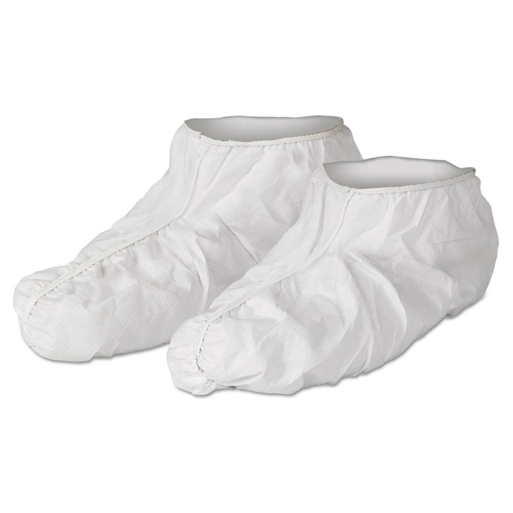 KIMBERLY-CLARK PROFESSIONAL A40 Liquid/Particle Protection Shoe Covers, One Size Fits All, White, 300/Carton (ANS27000)