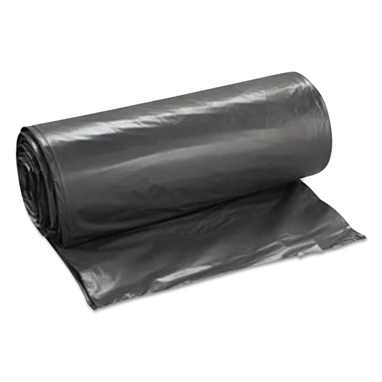 INTEGRATED BAGGING SYSTEMS Low-Density Commercial Can Liners, 45 gal, 1.15 mil, 40" x 46", Black, Interleaved Roll, 30 Bags/Roll, 4 Rolls/Carton (IBSLG4046SPKC)