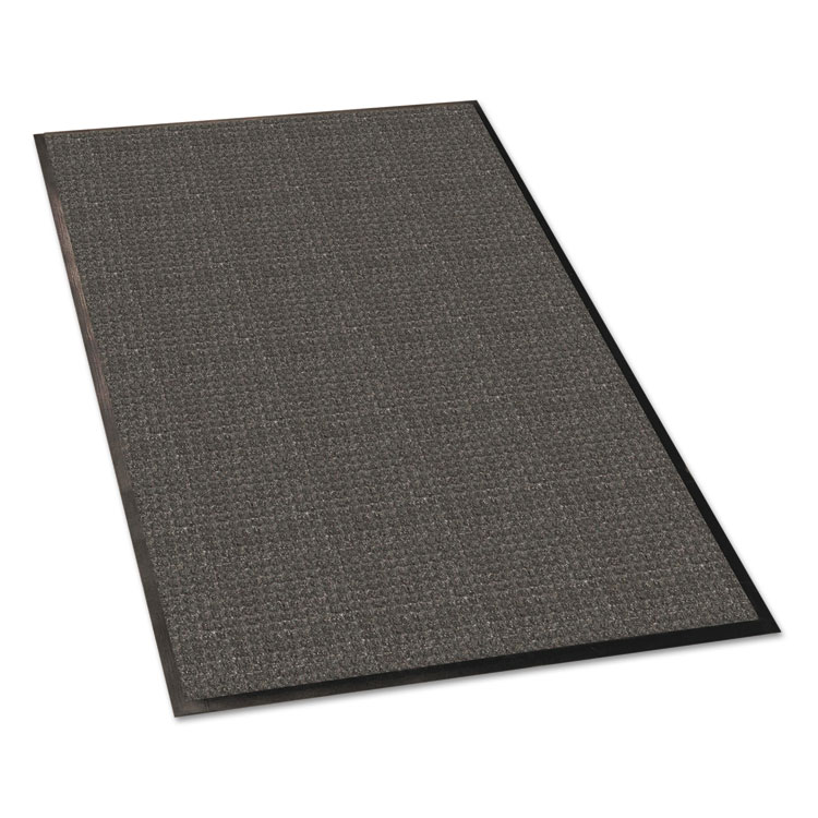 MILLENNIUM MAT COMPANY WaterGuard Indoor/Outdoor Scraper Mat, Rectangular, Charcoal Gray Ridged Needle-Punch Surface, 22.75" x 33.5" (MLLWG020304)