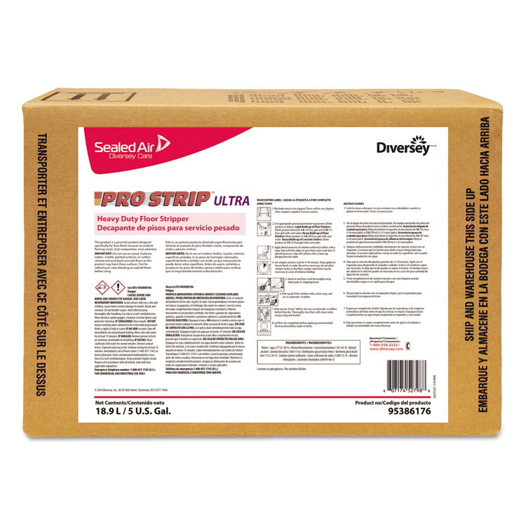 DIVERSEY Pro Strip Ultra Heavy Duty Floor Stripper, 5 gal Box (DVS95386176)