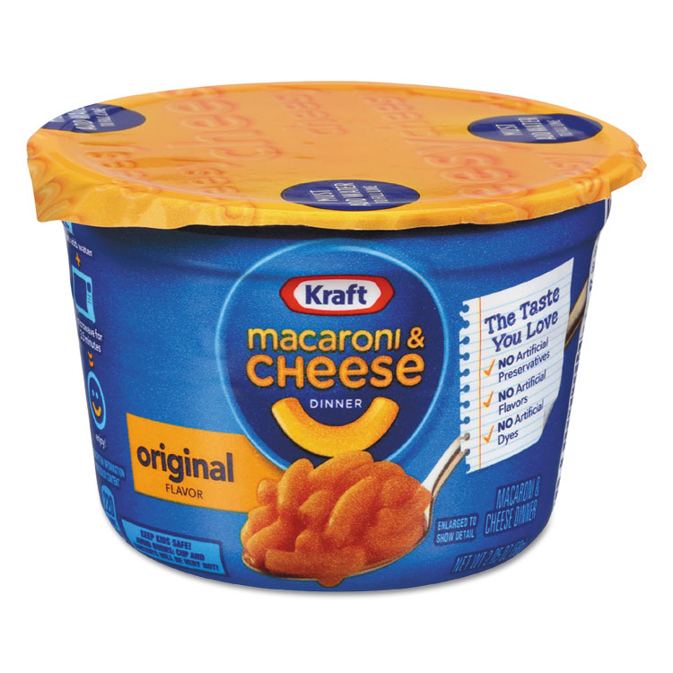KRAFT FOODS, Easy Mac Macaroni and Cheese, Micro Cups, 2.05 oz, 10/Carton (EZM01641)