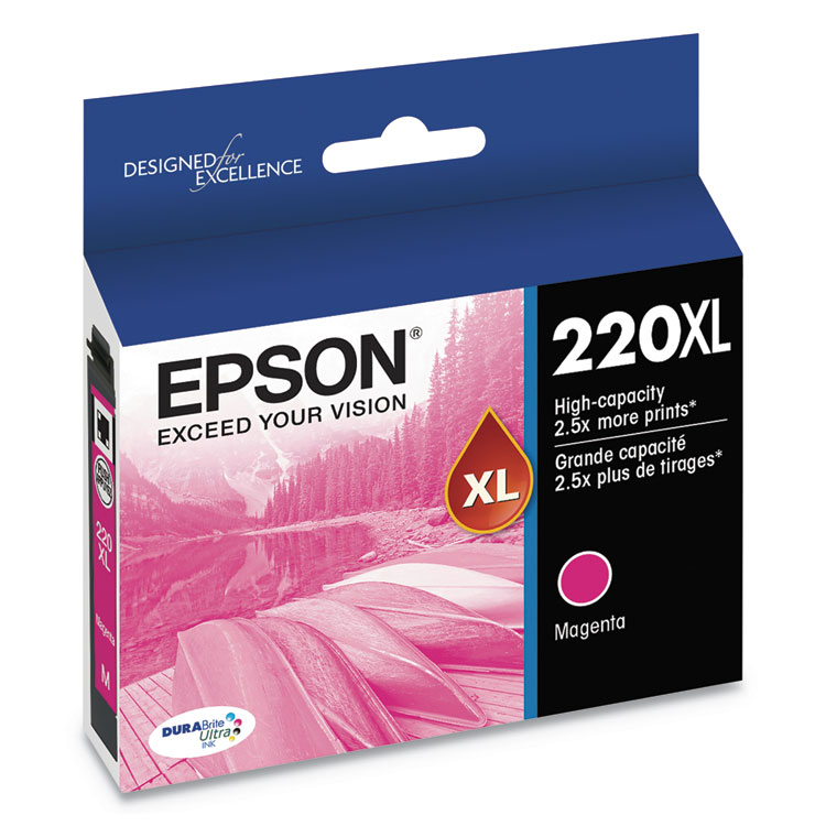 EPSON AMERICA, . T220XL320-S (220XL) DURABrite Ultra High-Yield Ink, 450 Page-Yield, Magenta (EPST220XL320S)