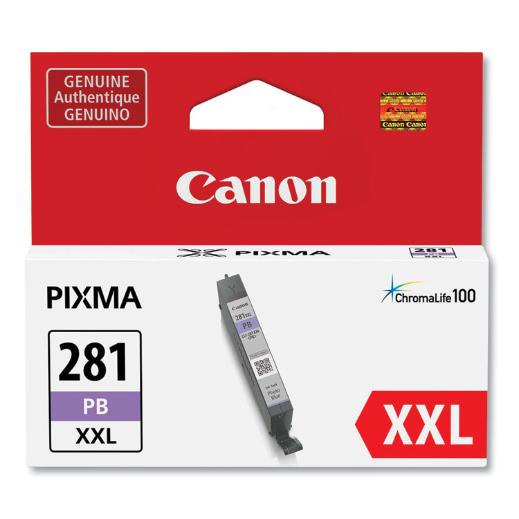 CANON USA, . 1984C001 (CLI-281XXL) ChromaLife100 Ink, Photo Blue (CNM1984C001)