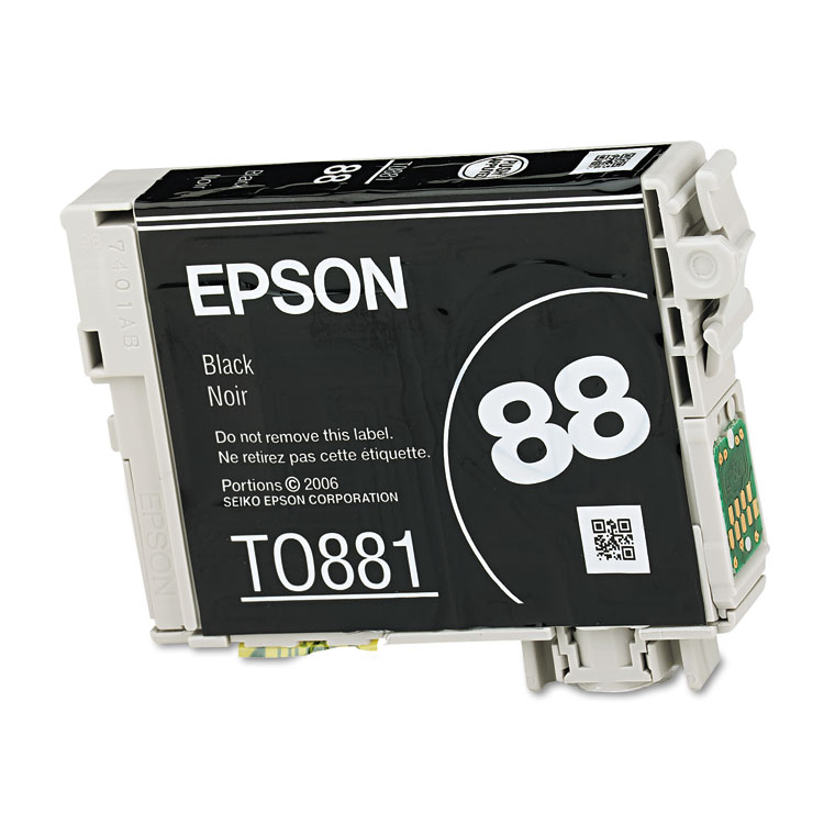 EPSON AMERICA, . T088120-S (88) Ink, Black (EPST088120S)