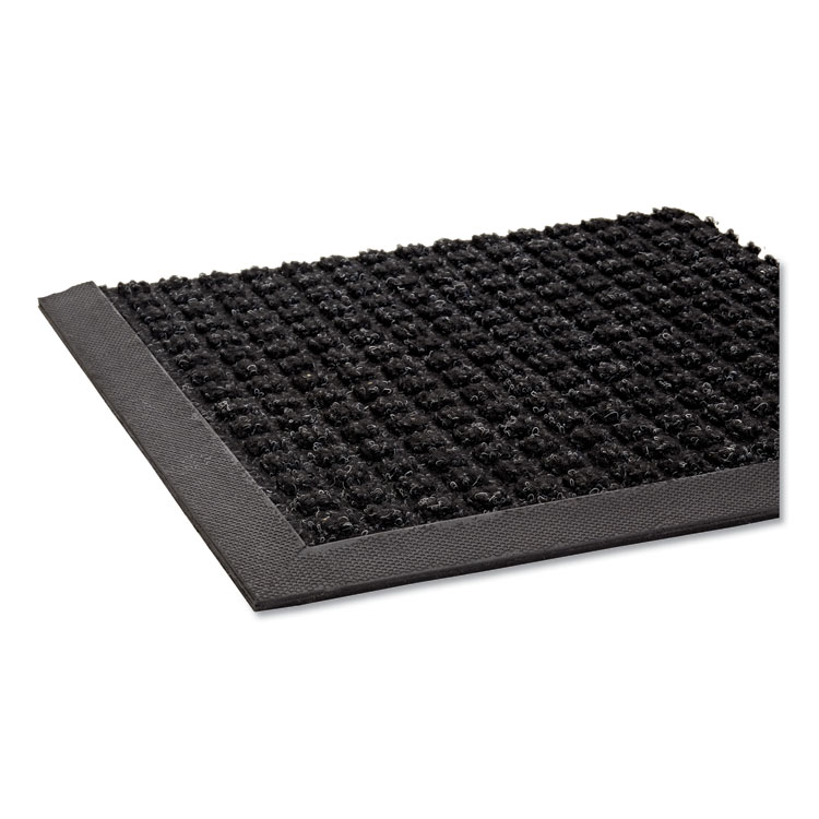 CROWN MATS & MATTING Super-Soaker Wiper/Scraper Mat with Gripper Bottom, Rectangular, Charcoal Gray Loop Pile Surface, 24" x 36" (CWNSSR023CH)