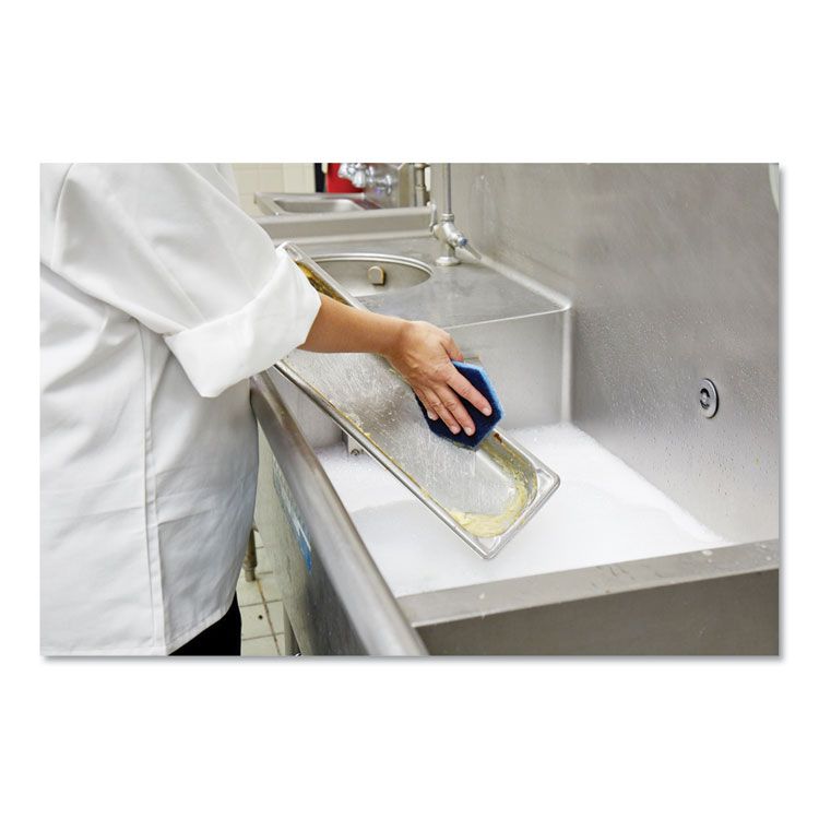 3M/COMMERCIAL TAPE DIV. Low Scratch Scour Pad 2000HEX, 5.75 x 5, Blue, 15/Carton (MMM2000HEX)