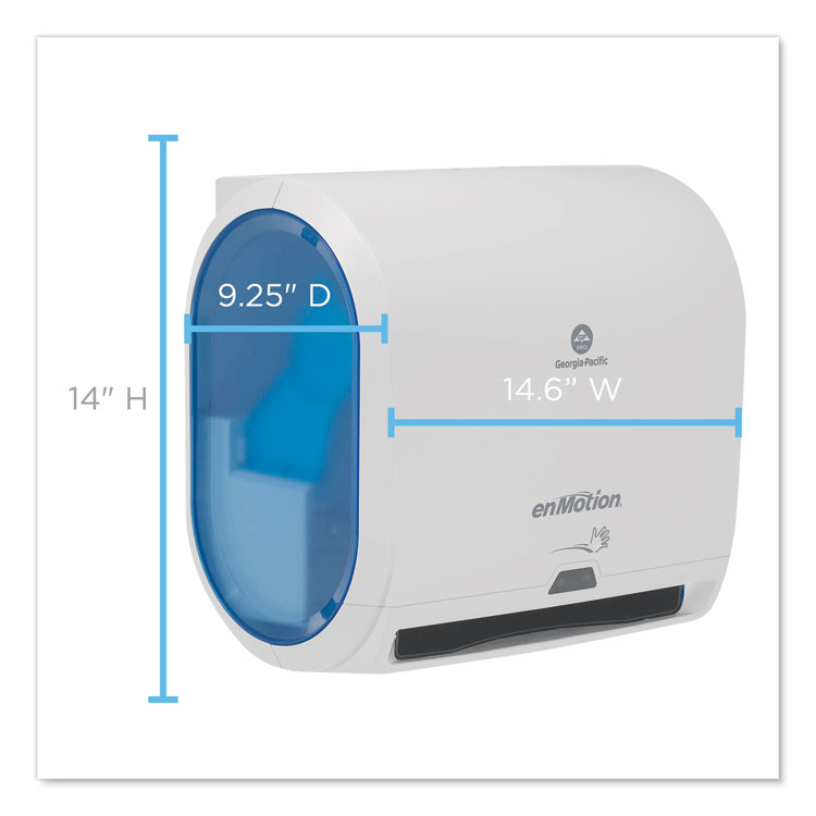 GEORGIA PACIFIC enMotion Impulse 10 Automated Towel Dispenser, 9.25 x 14.6 x 14, Gray (GPC59487A)