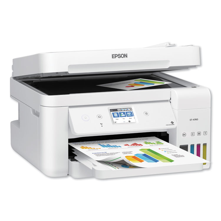 EPSON AMERICA, . EcoTank ET-4760 All-in-One Supertank Printer, Copy Fax/Print/Scan (EPSC11CG19204C)