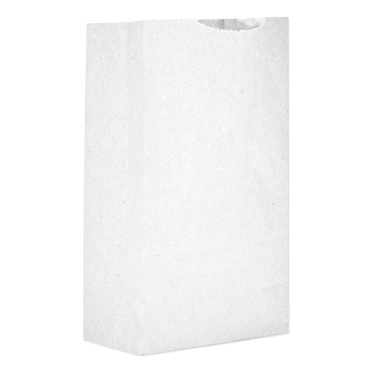 ROSS & WALLACE PAPER PRODUCTS, . Grocery Paper Bags, 2# Size, 30# Basis Weight, 4.31" x 2.44" x 7.88", White, 6,000/Bundle (BAGGW2)