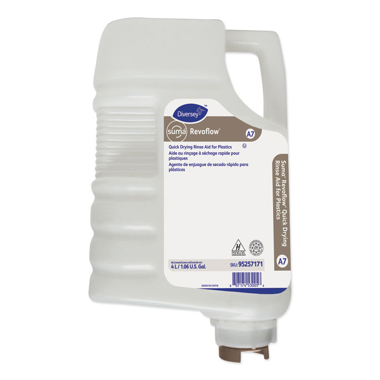 DIVERSEY Suma Revoflow Quick Drying Rinse Aid, 4 L Revoflow (DVS95257171)