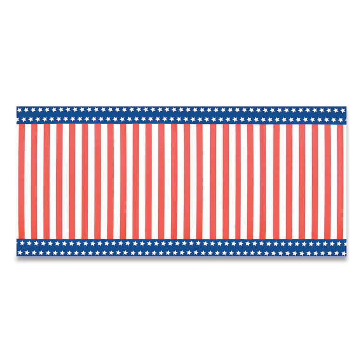 PACON CORPORATION Corobuff Corrugated Paper Roll, 48" x 25 ft, Stars and Stripes (PAC0019841)