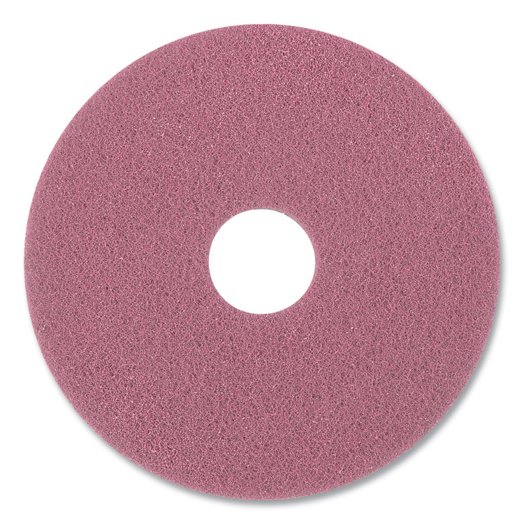 DIVERSEY High-Traffic Twister Floor Pad, 27" Diameter, Pink, 2/Pack (DVSDD7524562)