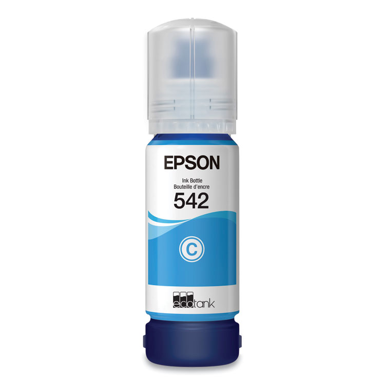 EPSON AMERICA, . T542220-S (T542) DURABrite EcoFit Ultra High-Capacity Ink, 6,000 Page-Yield, Cyan (EPST542220S)