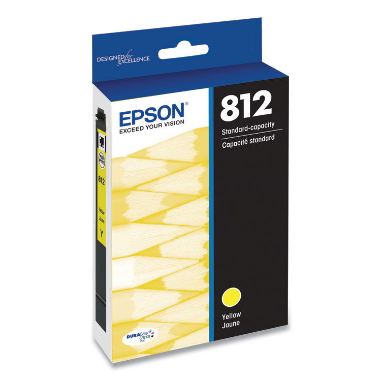 EPSON AMERICA, . T812420-S (T812) DURABrite Ultra Ink, 300 Page-Yield, Yellow (EPST812420S)